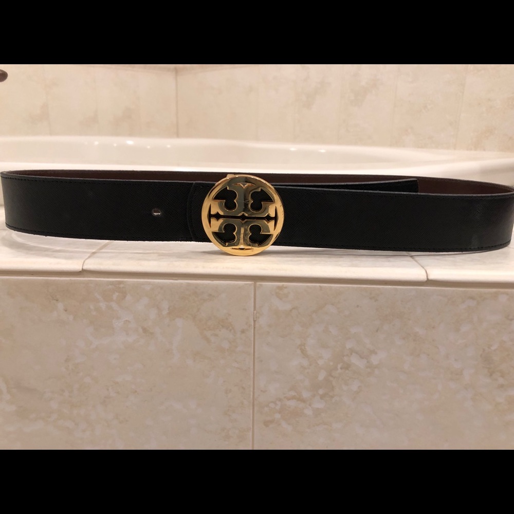Tory Burch Reversible Black and Brown Belt